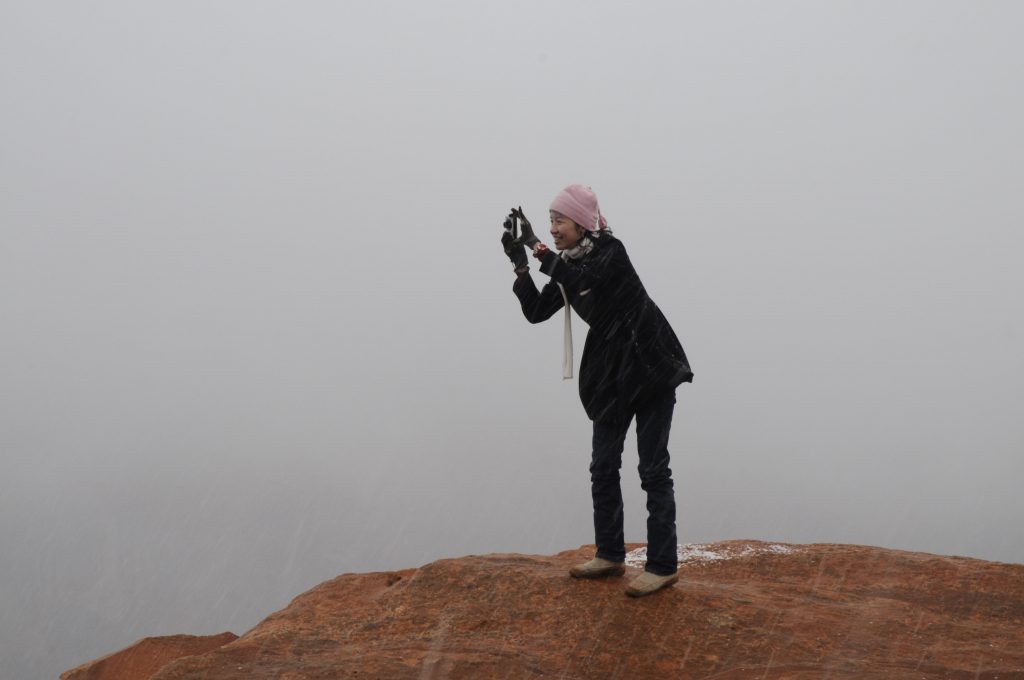 Horse Shoe Bend in the fog