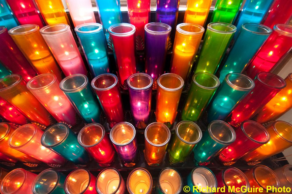 Candles at St. Mary's Church, Wilno, Ontario