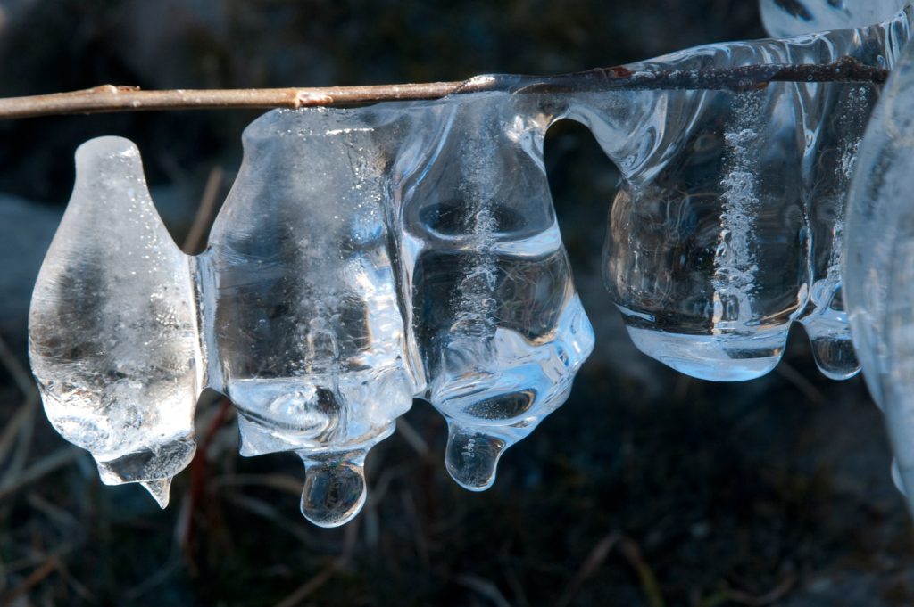Ice chandelier