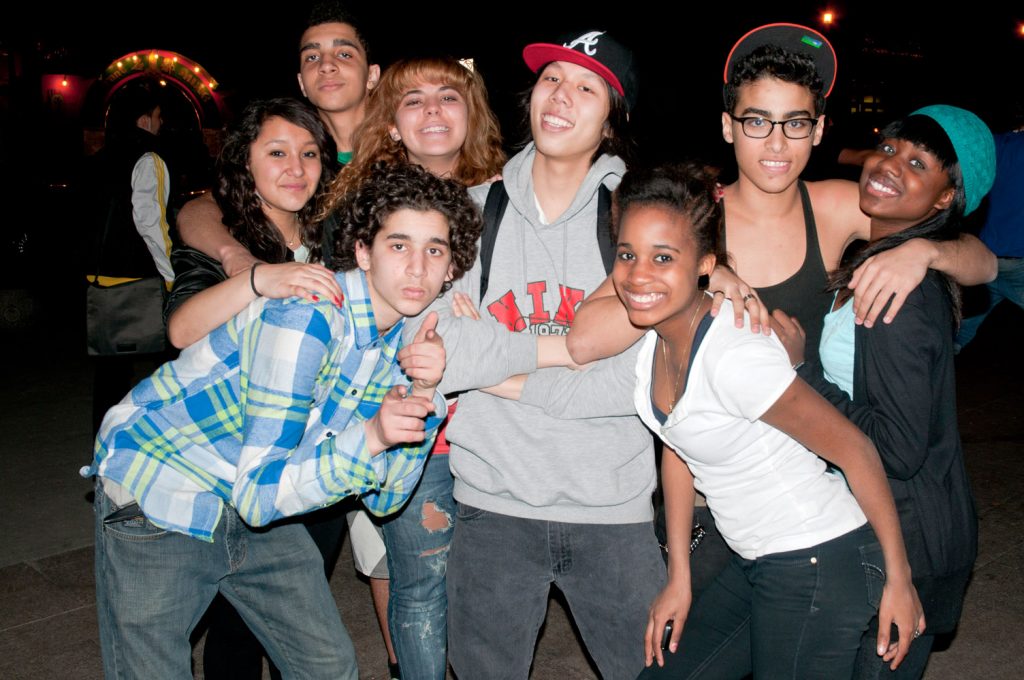 Group of young people, Chinatown, Montreal