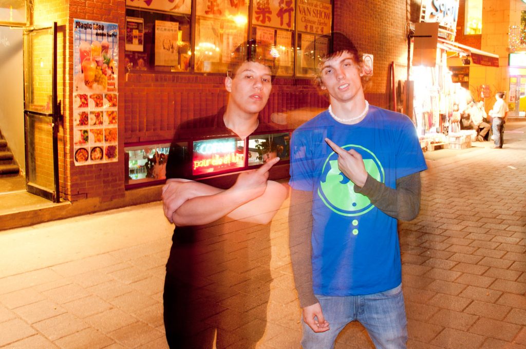 Young people, slow-sync flash 2