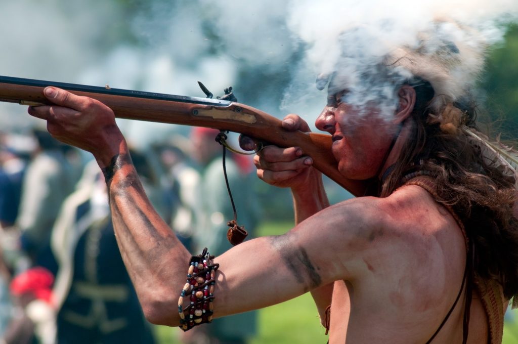 Firing a musket