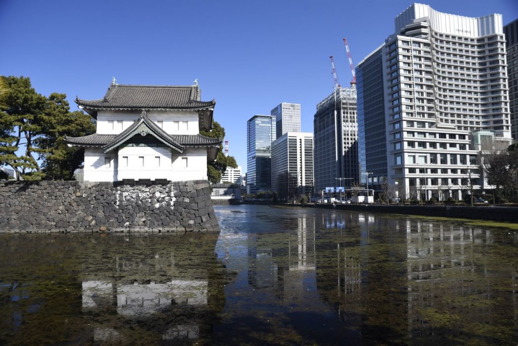 I didn't have much time for sightseeing in Tokyo, but I did walk around the Imperial Palace, where I took this photo, as well as briefly into Ginza. The weather was clear, but chillier than Vancouver, probably in the single digits. (Richard McGuire photo)