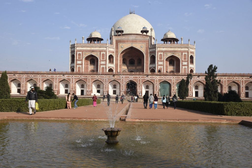Homayun's Tomb in the south of Delhi was a precursor to the Taj Mahal, preceding it by a couple generations. It is an example of the evolving Mughal Indian architecture. (Richard McGuire photo)