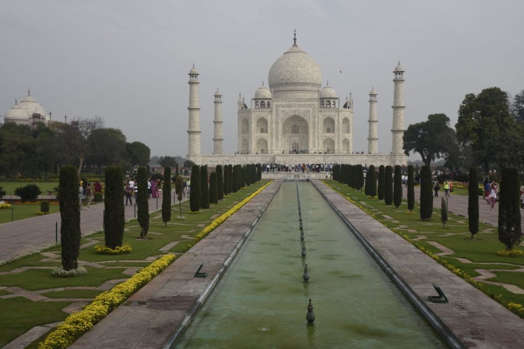 This is the view of the Taj Mahal that zillions of tourists photograph after they come through the gate. It's still impressive. (Richard McGuire photo)