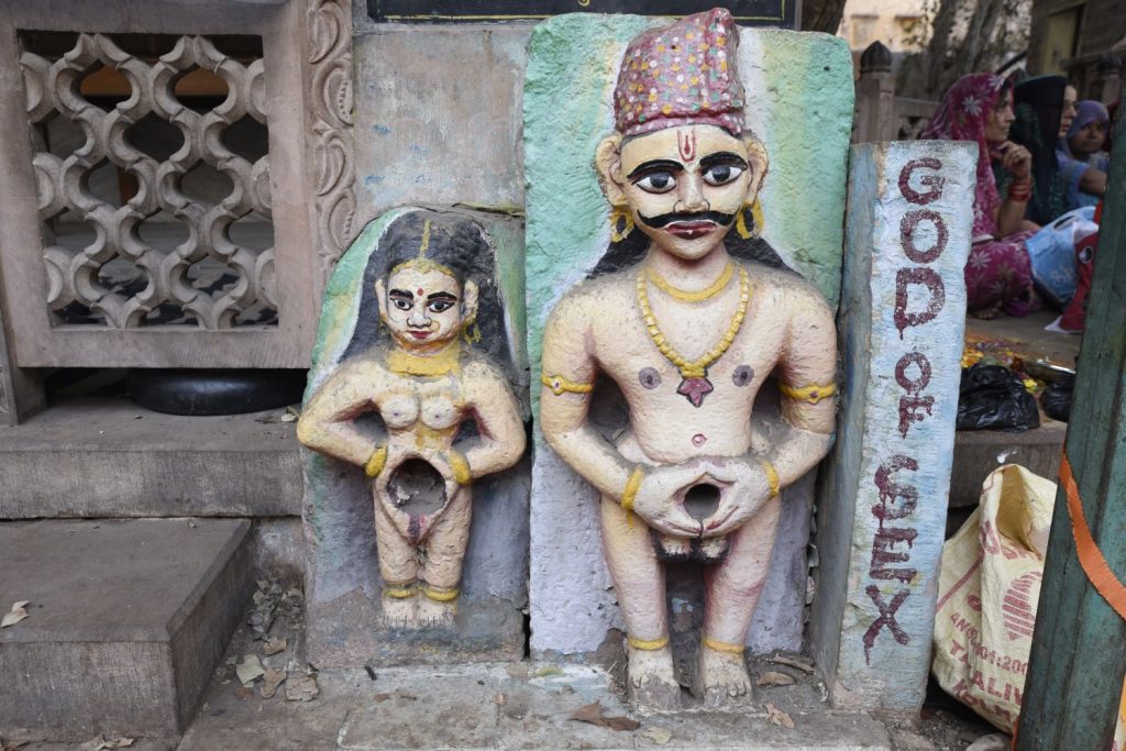 Sometimes in India you come across things on the street that have very little information attached. Such was the case with these figures on a street in Jodhpur, where I had to rely on my imagination.(Richard McGuire photo)