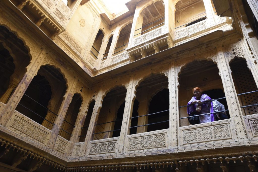 The Patwa-ki-Haveli, north of Jaisalmer fort, was built in the early 1800s by five Jain brothers. It is now empty, but you can climb its many stories and admire its stonework. (Richard McGuire photo)