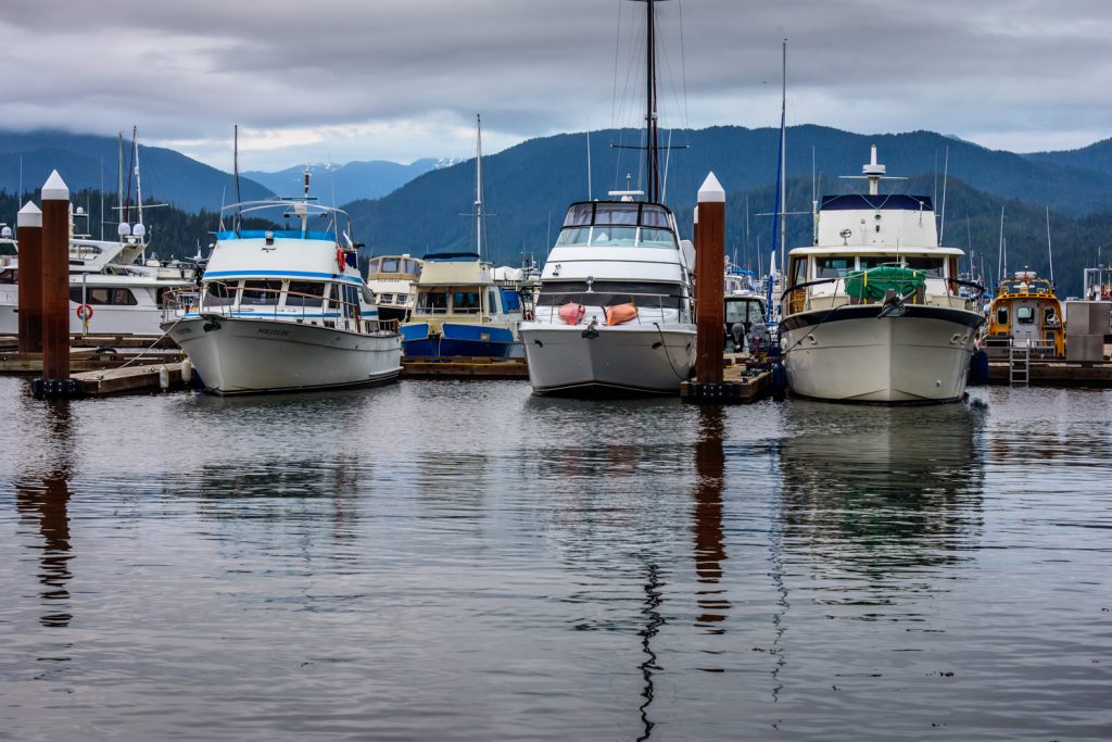 Cow Bay in Prince Rupert, B.C. used to be a somewhat ramshackle fishing port. Now it's a harbour for boat tours and private recreational boats as well as more upscale bars, coffee shops and boutiques. (Richard McGuire photo)
