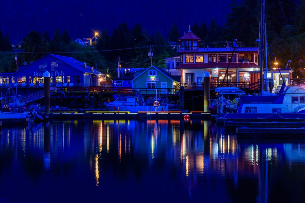 Cow Bay in Prince Rupert, B.C. used to be a somewhat ramshackle fishing port. Now it's a harbour for boat tours and private recreational boats as well as more upscale bars, coffee shops and boutiques. (Richard McGuire photo)