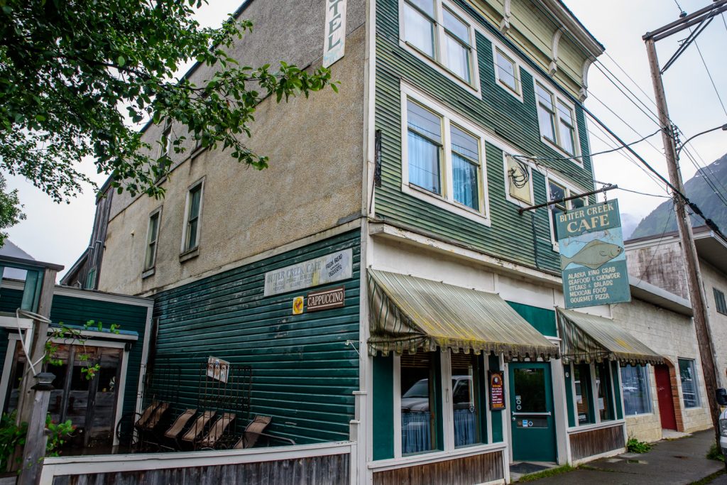 Once a busy mining community, the quiet town of Stewart. B.C. sits in a spectacular location at the base of the mountains. Many of its old wooden buildings have a unique charm. (Richard McGuire photo)