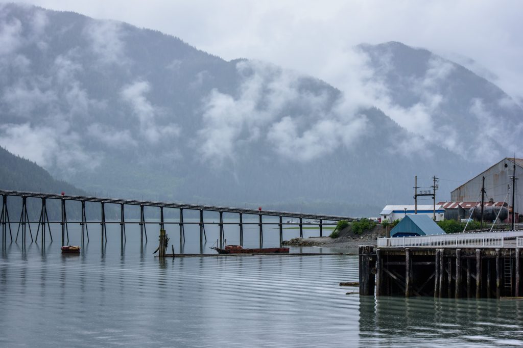Clouds drift over the harbour at Stewart, B.C. (Richard McGuire photo)