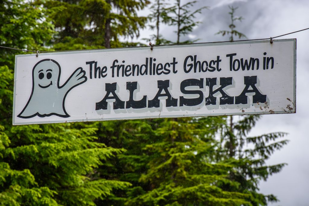 Hyder, Alaska claims to be the state's friendliest ghost town. There are fewer than 100 residents and it's hard to tell if many of the buildings are abandoned or just closed for the season. (Richard McGuire photo)