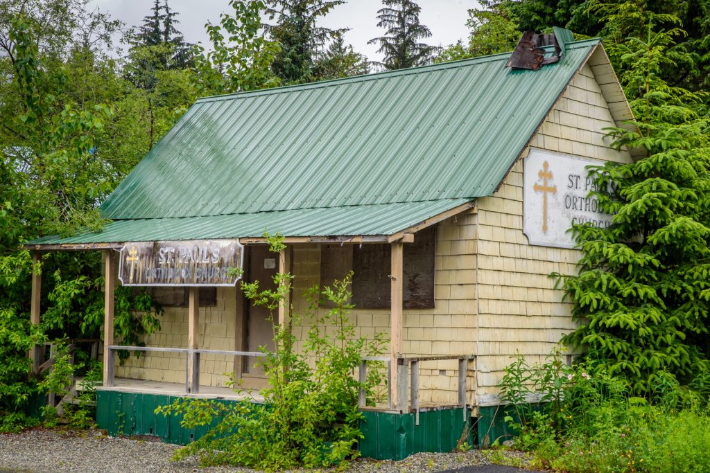 St. Paul's Orthodox Church in Hyder, Alaska is a modest building compared to some churches. (Richard McGuire photo)