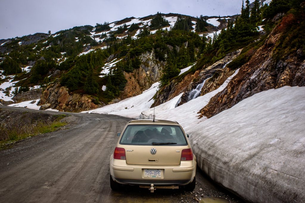 Salmon Glacier snakes down a valley in B.C. just north of Hyder, Alaska. You drive up to about 1,000 metres in elevation, and there was still a considerable amount of snow at the roadside, although it was quickly melting. (Richard McGuire photo)