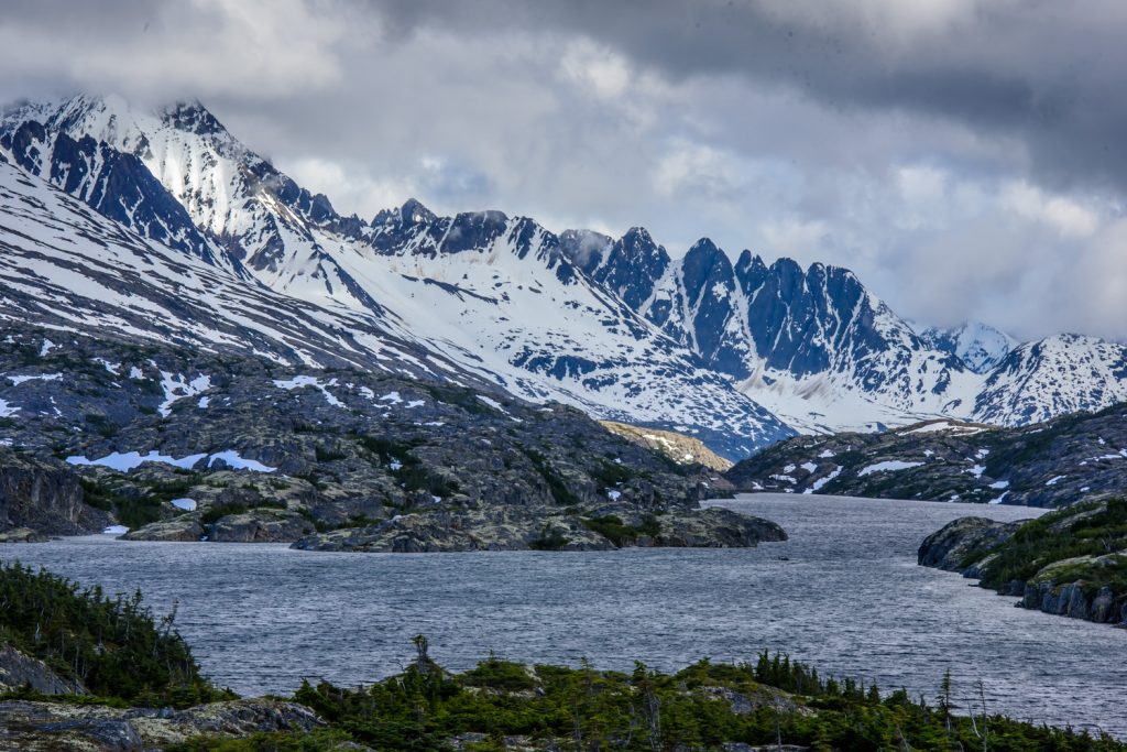 The drive from Carcross, Yukon to Skagway, Alaska is only a little over an hour (minus numerous photo stops), but it's one of the most beautiful drives in the world. It gets chilly as you climb through White Pass. (Richard McGuire photo)
