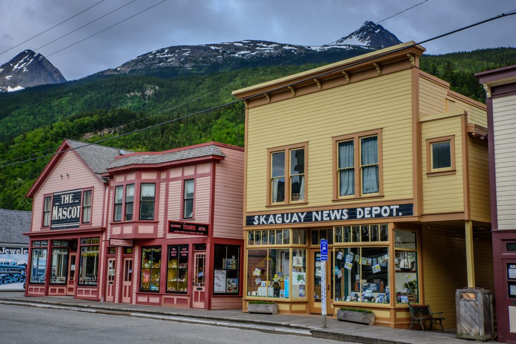 It's definitely a tourist town as the northern port for ships travelling the Inside Passage, but Skagway, Alaska has a unique charm with many older wooden buildings surviving from the Klondike era. (Richard McGuire photo)