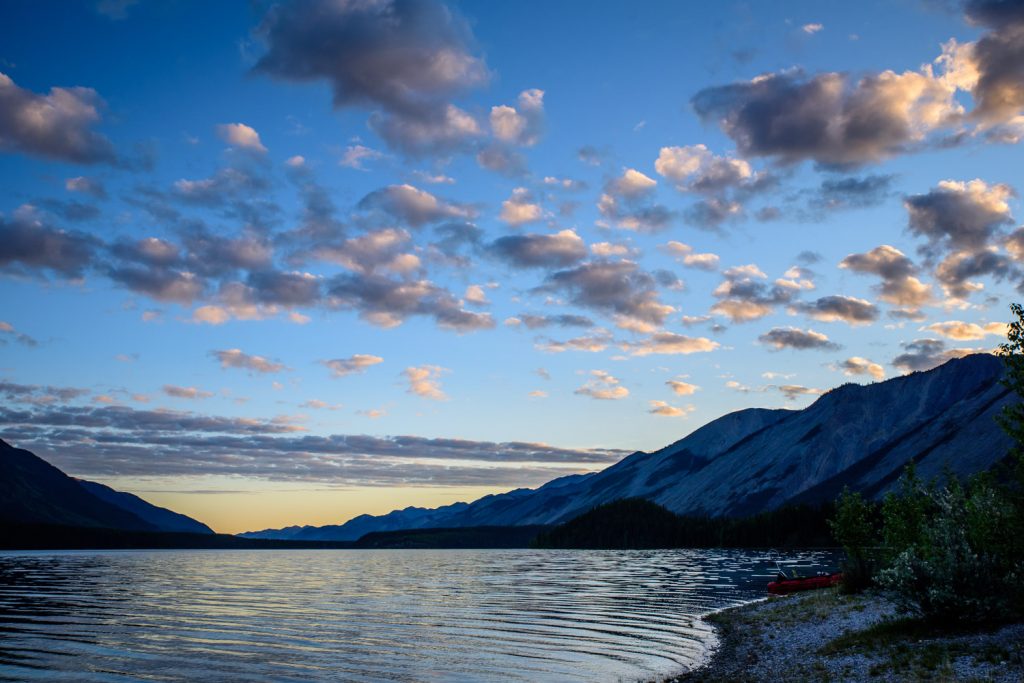 I tented at Mucho Lake Provincial Park on the Alaska Highway in the Northern Rocky Mountains, and I got up at 4 a.m. to catch the early light over Muncho Lake. (Richard McGuire photo)
