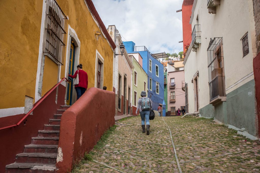 Many of the streets in Guanajuato are cobbled. (Richard McGuire Photo)