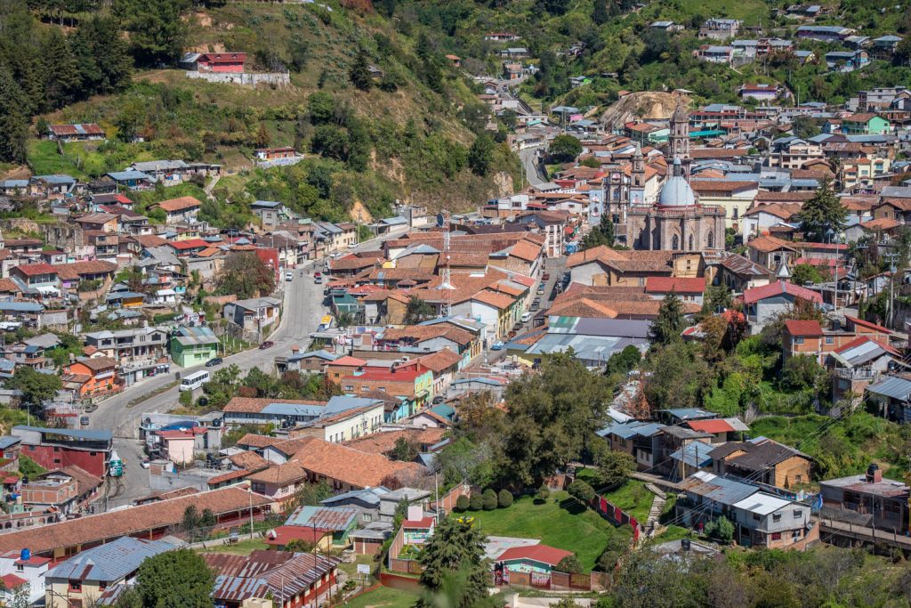 My driver German took a short detour to this viewpoint overlooking the town of Angangueo, Michoacan. (Richard McGuire Photo)