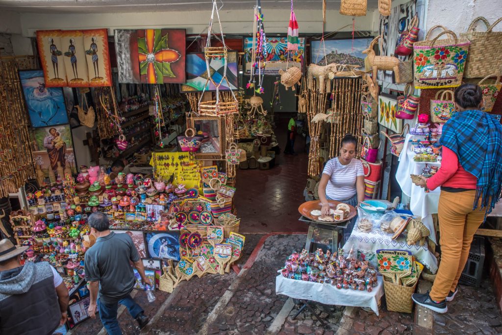 Isla Janitzio has no vehicles and its "roadways" are all stairs. They are lined with shops selling trashy souvenirs and fried fish. (Richard McGuire Photo)