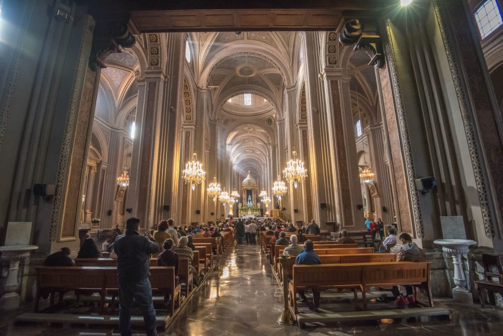 Morelia's cathedral, with its twin spires, is one of the most beautiful in Mexico. It was built between 1640 and 1744 and includes different styles popular at that time ranging from Herreresque to baroque to neoclassical. (Richard McGuire Photo)